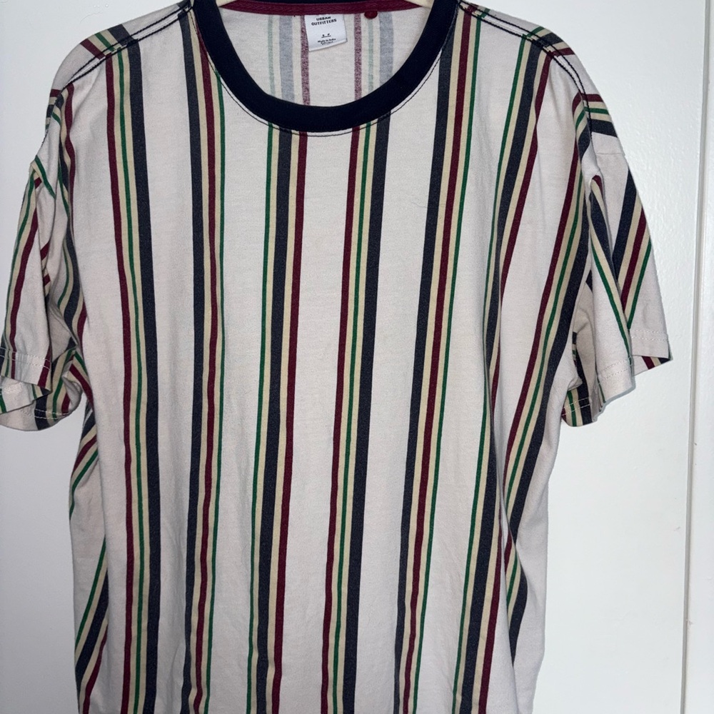 Urban Outfitters Cream Striped Tee